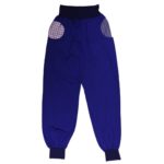 Piratenhose, small, biobiobio, sehr blau, mit blauen Bund und Taschen