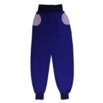 Piratenhose, small, biobiobio, blau, mit blauem Bund und Taschen